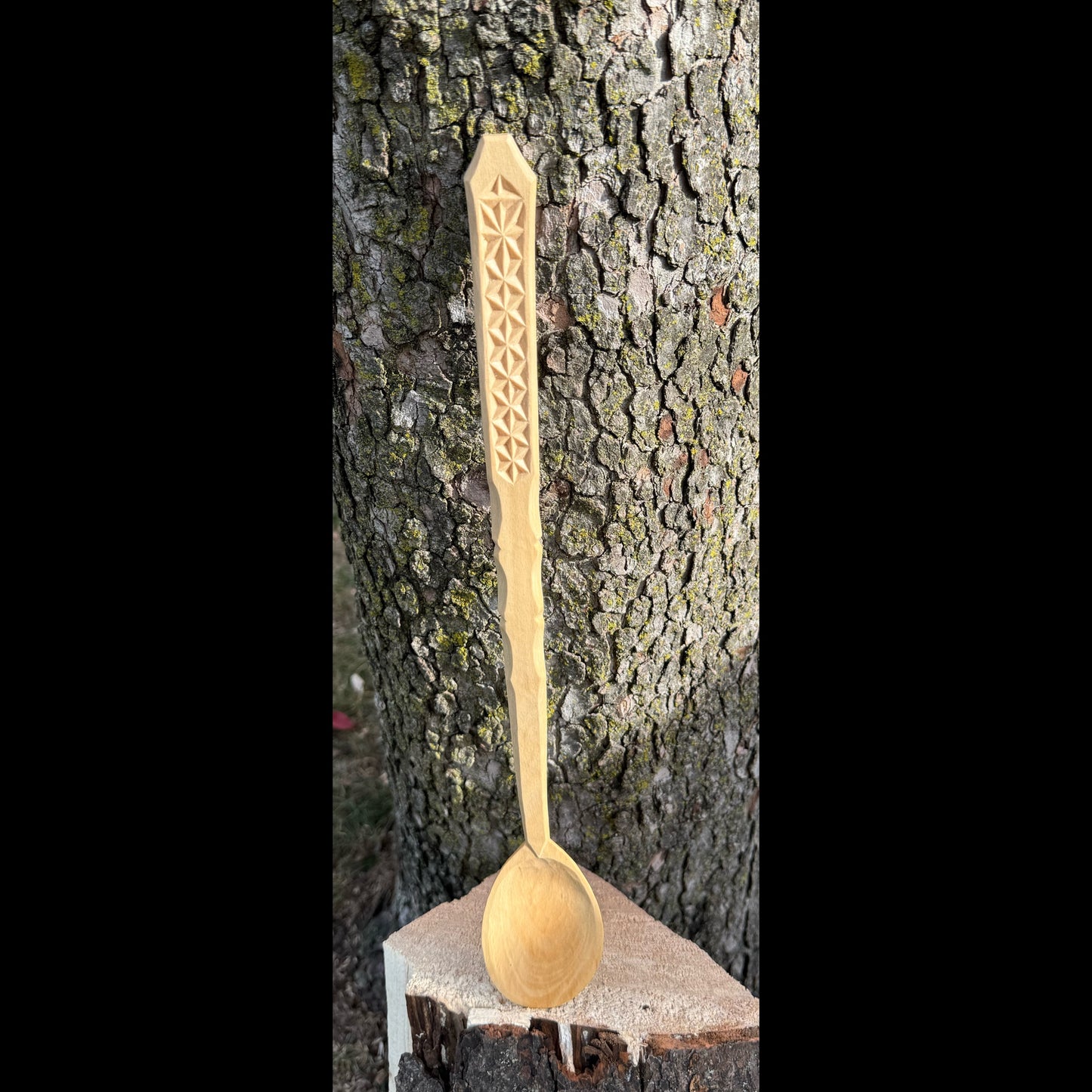 16” beech cooking spoon