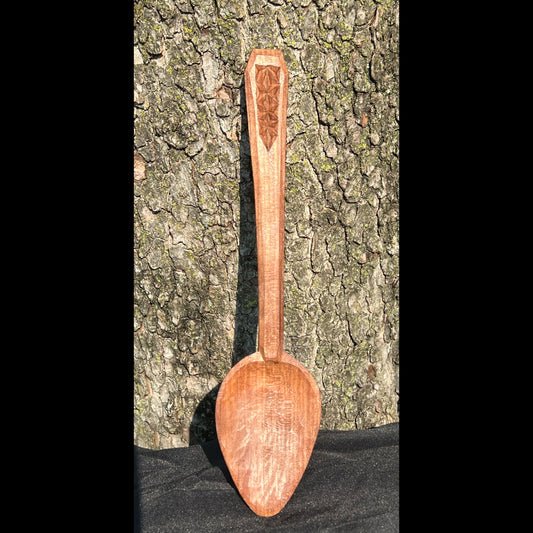 10” Roasted cherry serving spoon